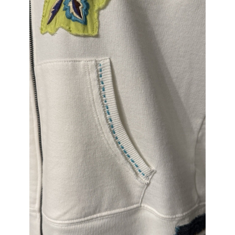 RXB EMBROIDERED FLOWER Zip Jacket SIZE M NWT - Picture 8 of 13